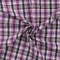 Preview: Polyester-Webware Karo in Pink/Schwarz, Meterware im Detail